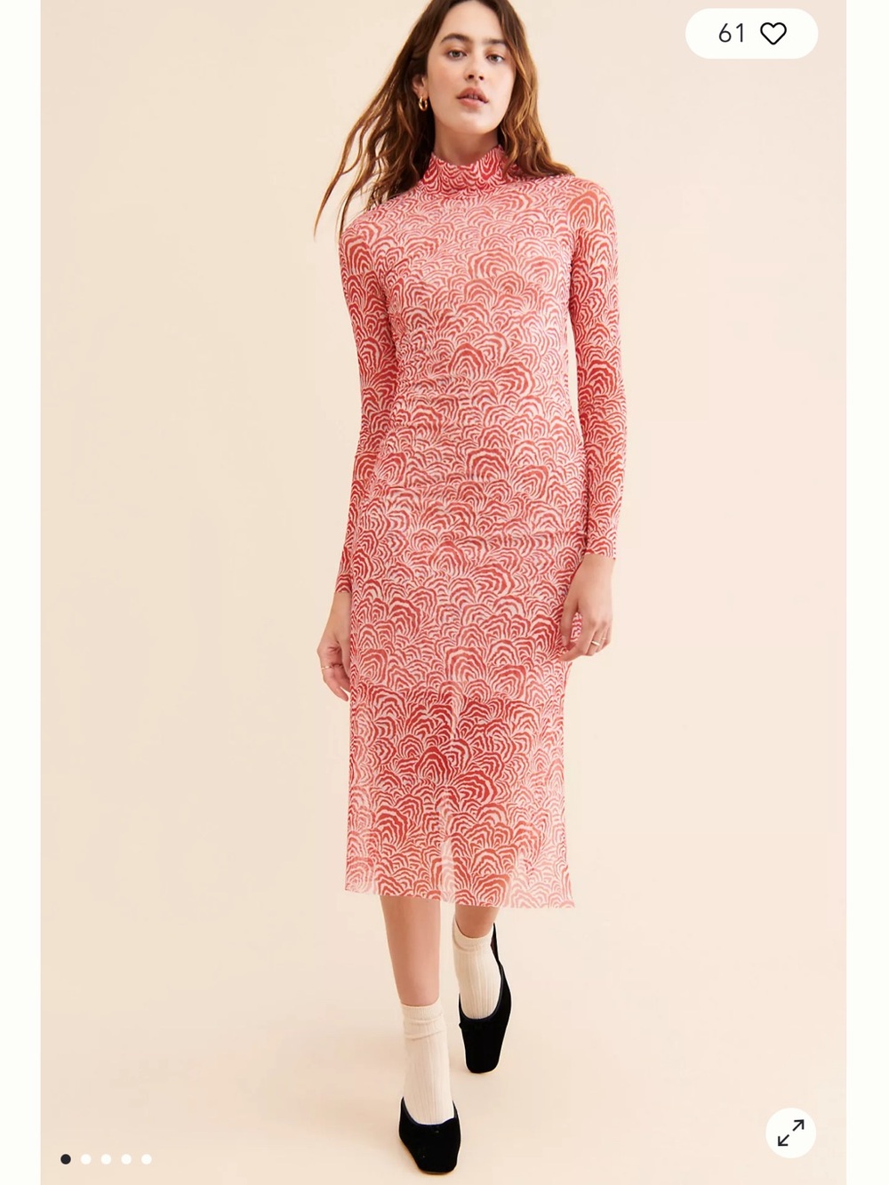 Baum und Pferdgarten Jolain Zebra Print Pink Midi Dress